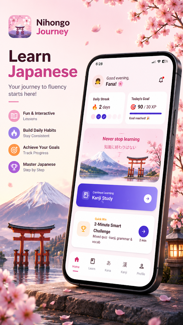 Nihongo Journey screenshot 1
